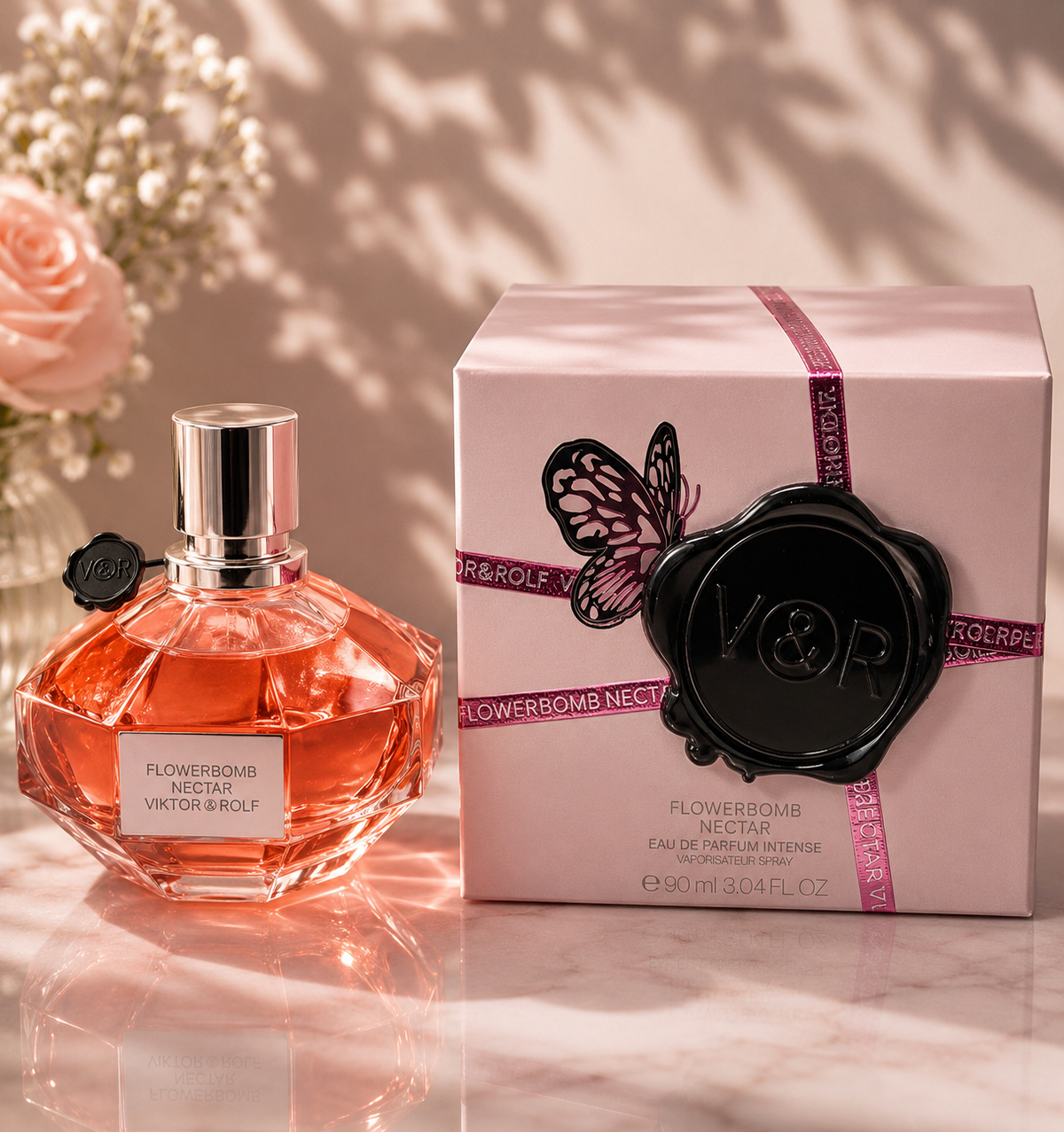 Viktor&Rolf Flowerbomb Nectar Eau de Parfum Intense – 3.04 oz (90 ml)