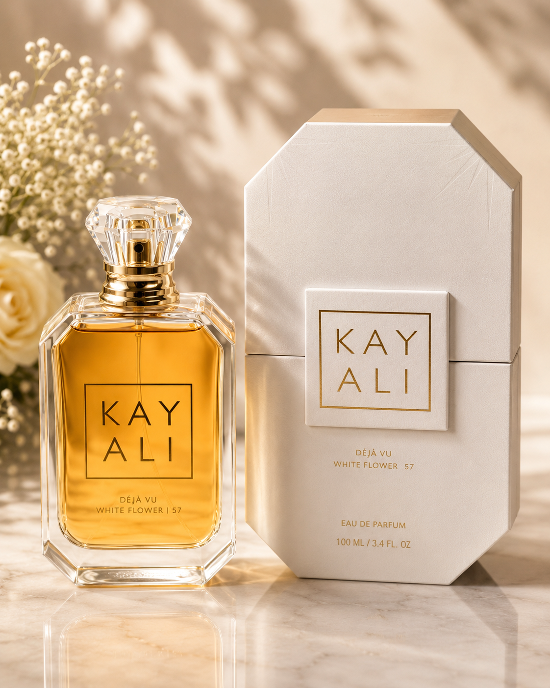 Kayali Déjà Vu White Flower | 57 Eau de Parfum – 3.4 oz (100 ml)